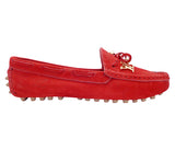 Mocassim Feminino Louis Vuitton Couro Vermelho
